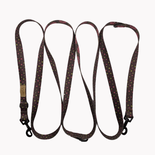 smycz przepinana dots&amp;blossoms poondel dog (1).png