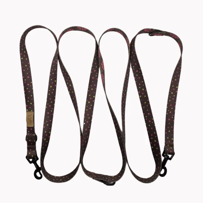 smycz przepinana dots&amp;blossoms poondel dog (1).png