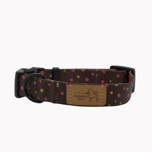 obroża dots&amp;blossoms poondel dog.png