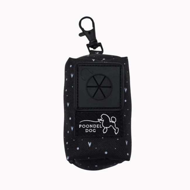 etui na kupoworek poondel dog sweetheart blacky czarny serca