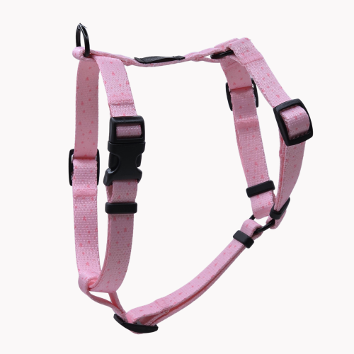 szelki guard poondel dog sweetheart pinky różowe serca