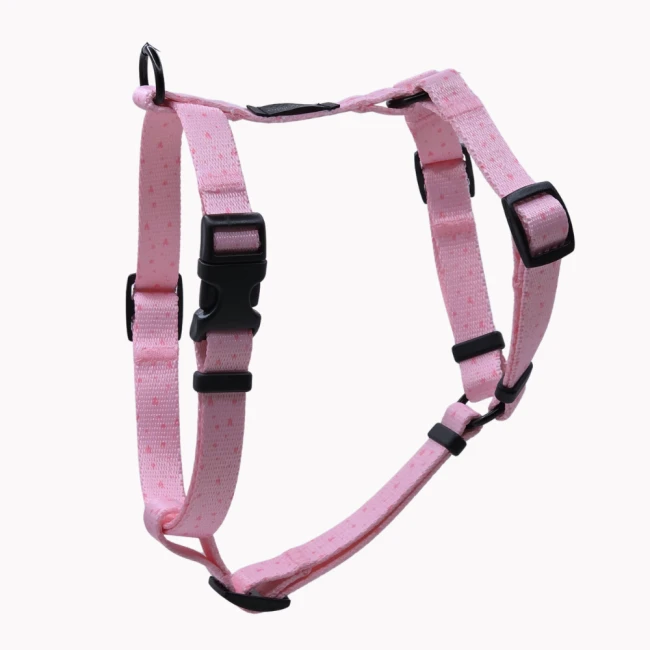 szelki guard poondel dog sweetheart pinky różowe serca