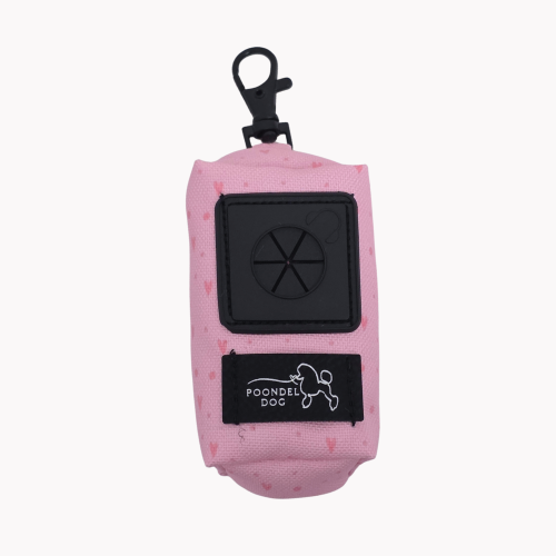 etui na kupoworek poondel dog sweetheart pinky różowe serca