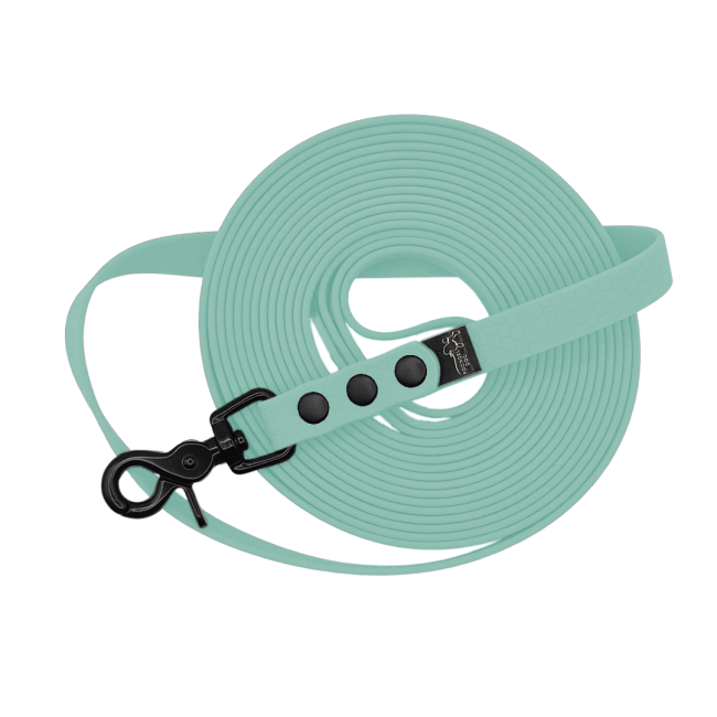 Linka wodoodporna hexa pastelowy niebieski Poondel Dog czarne okucia