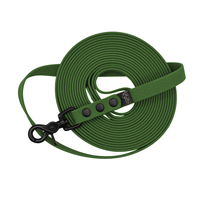 Linka wodoodporna hexa oliwkowa Poondel Dog czarne okucia