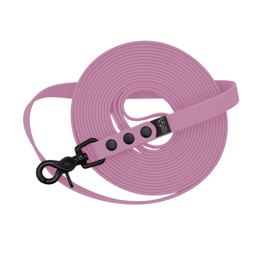 Linka wodoodporna hexa pastelowa lawenda Poondel Dog czarne okucia