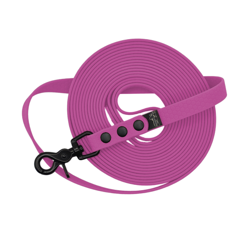 Linka wodoodporna hexa lawendowa Poondel Dog czarne okucia