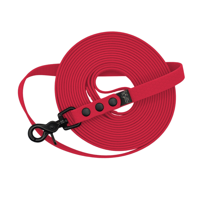 Linka wodoodporna hexa Czerwone wino Poondel Dog czarne okucia