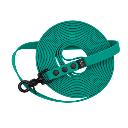 Linka wodoodporna hexa morska zieleń Poondel Dog czarne okucia 2