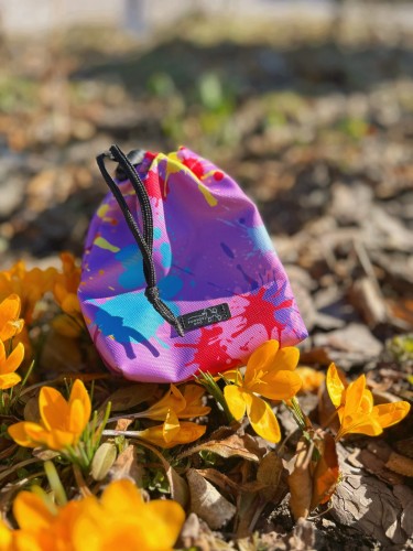 saszetka na smaczki colorful splash Poondel Dog 1