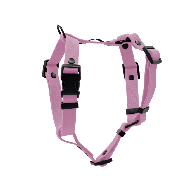 szelki hexa pastelowa lawenda czarne