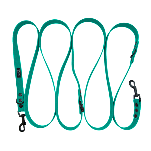 przepinana smycz hexa morska zielen czarne